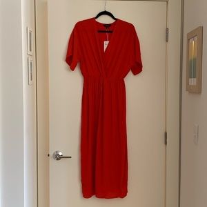 NWT &Other Stories glam red maxi dress
